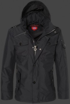 Jacken-Coat Retro Poly3AirTec Schwarz Jacke Herren Sommer