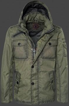 Jacken-Coat Retro SprayTec Armygrün Jacke Herren Sommer