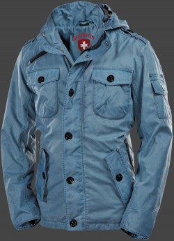 Jacken-Coat Retro SprayTec Steelblue Jacke Herren Sommer