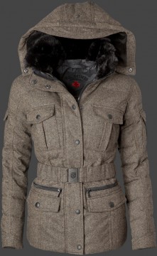 Jacken-Coat Scarlet BroWoAirTec Brownmelange Jacke Damen Winter