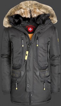Jacken-Coat Seacliff RainbowAirTec Schwarz Jacke Herren Winter