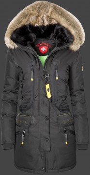 Jacken-Coat Seacliff Women RainbowAirTec Schwarz Jacke Damen Winter