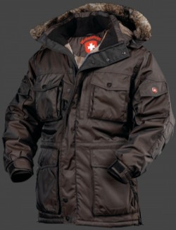 Jacken-Coat Siberia RainbowAirTec Coffee Jacke Herren Winter