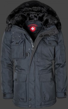 Jacken-Coat Siberia RainbowAirTec Midnightblue Jacke Herren Winter