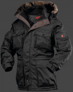 Jacken-Coat Siberia RainbowAirTec Schwarz Jacke Herren Winter