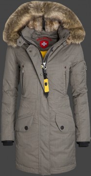 Jacken-Coat Snowdome Lady SeBasLiAirTec Saltpepper Jacke Damen Winter