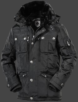 Jacken-Coat Snowdrift SnoMeSeDuTec Schwarz Jacke Herren Winter