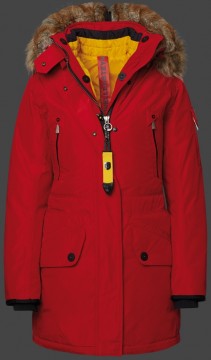 Jacken-Coat Snowtrail Lady HaHeMeAirTec Rot Jacke Damen Winter