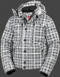 Jacken-Coat Stardust CheckAirTec Blackwhitecheck Jacke Herren Winter