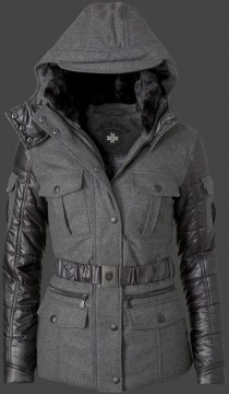 Jacken-Coat Stargate Lady FlaWoAirTec Anthracite/Black Jacke Damen Winter