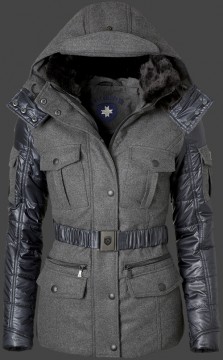 Jacken-Coat Stargate Lady FlaWoAirTec Anthracite/Midnightblue Jacke Damen Winter