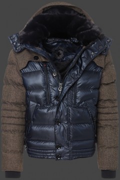 Jacken-Coat Stargate SnowAirTec Darknavy/Brownmelange Jacke Herren Winter