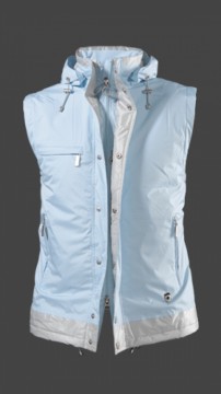 Jacken-Coat Strandweste PolyAirLite Eisblau/Silber Jacke Herren Winter