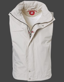 Jacken-Coat Strandweste Sommer PolyAirLite Hellsand Jacke Herren Sommer