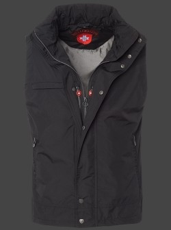 Jacken-Coat Strandweste Sommer PolyAirLite Schwarz Jacke Herren Sommer