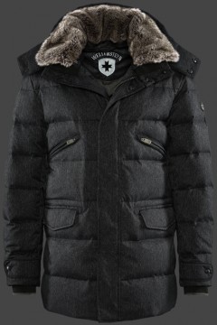 Jacken-Coat Vallee Men WoCarboAirTec Blackmelange Jacke Herren Winter