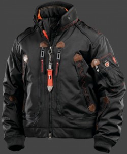 Jacken-Coat Wildfire RainbowAirTec Schwarz Jacke Herren Winter