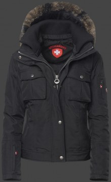 Jacken-Coat Winterzauber RainbowAirTec Schwarz Jacke Damen Winter