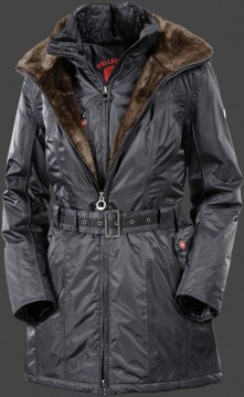 Jacken-Coat Zermatt Lang GlossyAirTec Midnightblue Jacke Damen Winter