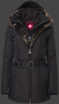 Jacken-Coat Zermatt Lang RainbowAirTec Coffee Jacke Damen Winter