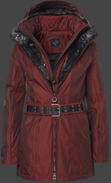 Jacken-Coat Zermatt Lang VuitonAirTec Granat Jacke Damen Winter