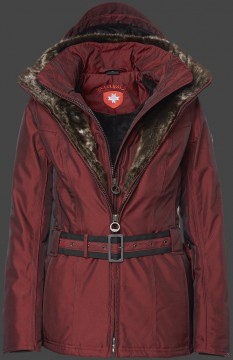 Jacken-Coat Zermatt RainbowAirTec Granat Jacke Damen Winter