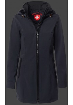 Jacken-Coat Airlight SilkyHiTec Darknavy/Black Jacke Damen Winter