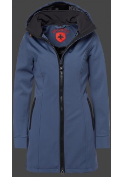 Jacken-Coat Airlight SilkyHiTec Moonlightblue/Black Jacke Damen Winter