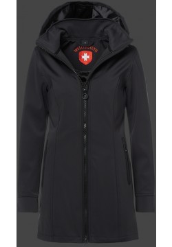 Jacken-Coat Airlight SilkyHiTec Schwarz/Schwarz Jacke Damen Winter