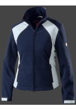 Jacken-Coat Arosa MicroFleece Dunkelblau/Eisblau Jacke Damen Winter