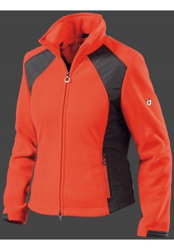 Jacken-Coat Arosa MicroFleece Rot/Schwarz Jacke Damen Winter