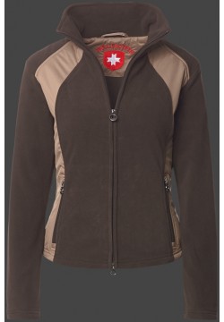 Jacken-Coat Arosa MicroFleece Schoko/Zimt Jacke Damen Winter