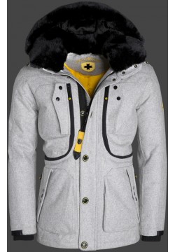 Jacken-Coat Artigiano ElWoAirTec Flanellgrey Jacke Herren Winter