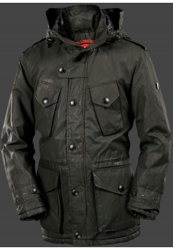 Jacken-Coat Aventura BelCarWaxTec Dunkelgrün Jacke Herren Winter