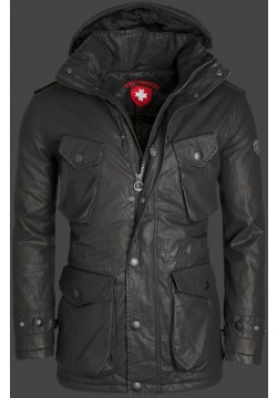 Jacken-Coat Aventura BelCarWaxTec Schwarz Jacke Herren Winter