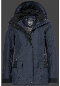 Jacken-Coat Barriga MicroPepAirTec Navyblackpepita Jacke Damen Sommer