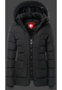 Jacken-Coat Belvedere Medium PolyAirLite Schwarz Jacke Damen Winter