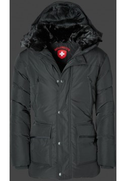 Jacken-Coat Beverly Hills HaHeMeAirTec Schwarz Jacke Herren Winter