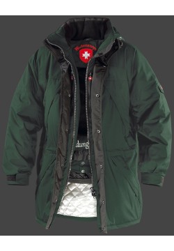 Jacken-Coat Brandungsparka PolyHiTec Dunkelgrün Jacke Herren Winter