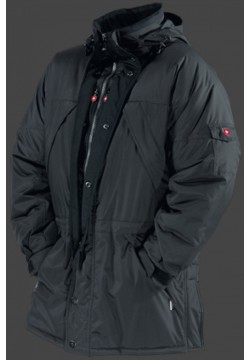 Jacken-Coat Brandungsparka PolyHiTec Espresso Jacke Herren Winter