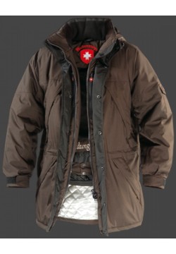 Jacken-Coat Brandungsparka PolyHiTec Schoko Jacke Herren Winter