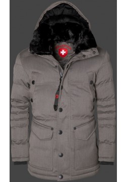 Jacken-Coat Cornwall BosAirTec Saltpepper Jacke Herren Winter