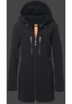 Jacken-Coat Dynamica Lang DynashellAquaLight Schwarz Jacke Damen Winter