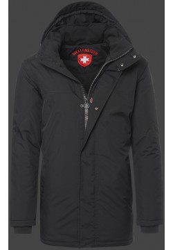 Jacken-Coat England PolyHiTec Schwarz Jacke Herren Winter