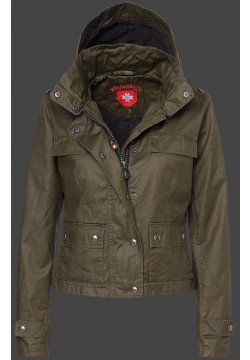 Jacken-Coat Equitania DoublePUWax Armywash Jacke Damen Sommer