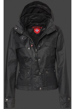 Jacken-Coat Equitania DoublePUWax Blackwash Jacke Damen Sommer
