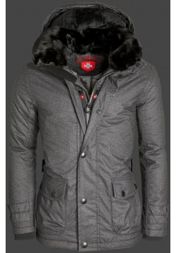 Jacken-Coat Feuerland FlannelAirTec Anthrazit Jacke Herren Winter