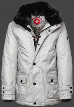 Jacken-Coat Feuerland FlannelAirTec Flanellgrey Jacke Herren Winter