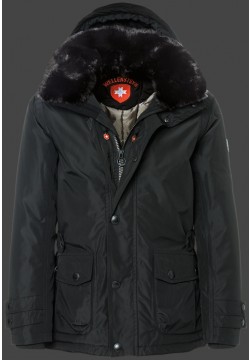 Jacken-Coat Feuerland HaHeMeAirTec Schwarz Jacke Herren Winter