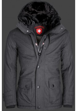 Jacken-Coat Feuerland PeWoAirTec Blackcheck Jacke Herren Winter